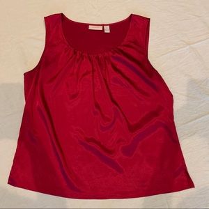 Chico’s Cranberry Silk Blouse Tank